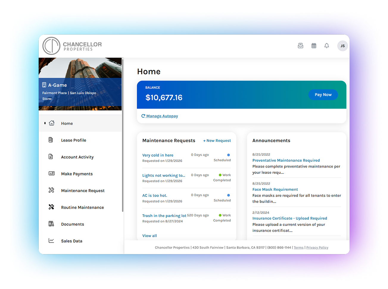 Tenant Portal